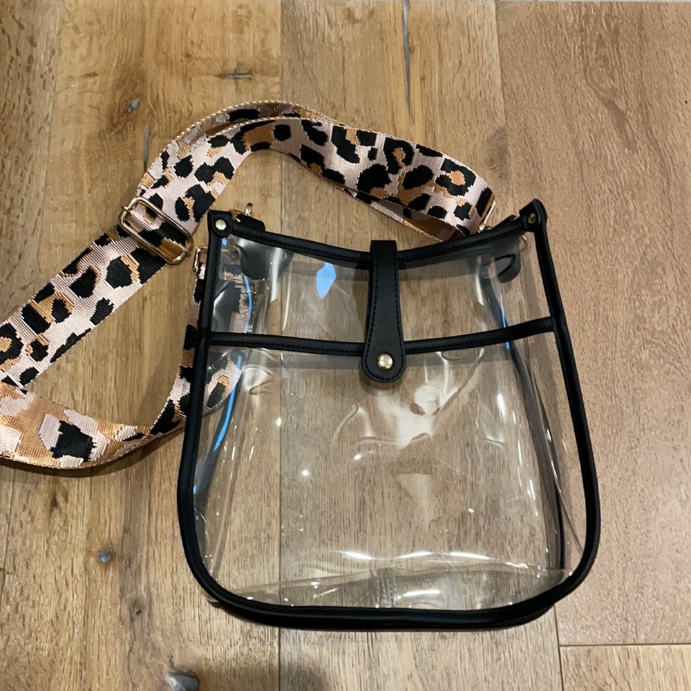 Brand new clear stadium bag, never used.